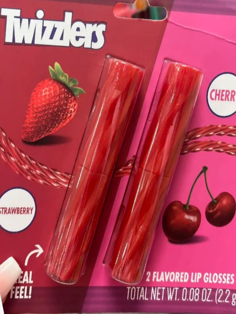 Twizzlers Twist-Textured Red Lip Gloss Tube